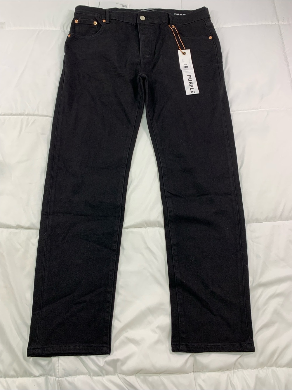 New purple brand SLIM FIT LOW RISE WITH SLIM LEG jeans size 38